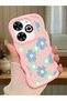 Infinix Smart 8 Plus Compatible Case Camera Protector Pink Silicone Couple Phone Case Floral Pattern