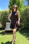 Sleeveless Crew Neck Short Dress with Shorts - 8