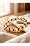Citrine - Obsidian Natural Stone Bracelet (10 mm)