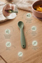 Soft Tip, Silicone Feeding Spoon with Teething Feature - Additional Food Transition Spoon - Feeding Spoon - Green - 3