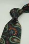 Green Shawl Pattern Italian Silk Tie İk2522 - 3