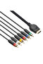 كابل AV لجهاز بلايستيشن PS2 وPS3، سلك تمديد 6RCA Ypbpr لوحدة تحكم ألعاب PS - 5