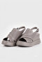 Women's Mink Genuine Natural Leather Wedge Heeled Sandals - 2