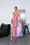 Long Oversized Dress with Halter Neck Detail and Backless Slit - 8