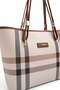 Cream - Tan Plaid Women's Shoulder Bag Sp1282 - 5