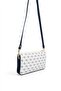 White - Navy Blue Monogram Women's Crossbody Bag Sp1291 - 3