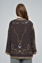 Women's Embroidered and Sequin Detailed Kimono - 5