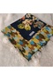 Handmade Needlework Writing, Scarf, Yemeni, Mevlit Cover, Head Cover, 4 Sides Embroidered, 100*100cm - 8