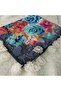 Handmade Needlework Writing, Scarf, Yemeni, Mevlit Cover, Head Cover, 4 Sides Embroidered, 100*100cm - 4