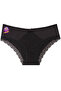 Front Shiny Jersey and Lace Back Cotton Hipster Fit Panties 3-Piece Pack W-4565 R1/5 - 4