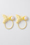 Girl's 2-Piece Rubber Buckle with Yellow Mermaid Tail and Oyster Figure - 2