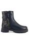 4240 Genuine Leather Daily Women's Boots-Black - 3
