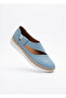 Cower Premium High Quality Blue Genuine Leather Ballerinas