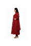 Red Chinon Salwar Kameez & Dupatta Set - ALV2099 | Red-Size-M-38-Inches - 5
