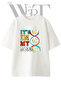 Volleyball Dna Design Printed Unisex White Oversize T-Shirt