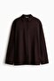 Oversized linen-blend shirt
