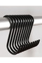 Multi-Purpose Black Metal S Hook Kitchen, Bathroom and Closet Hanger (Set of 10) - 2
