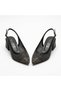 (Serrace) Damla Stone Detailed Closed Toe Women's Shoes Black