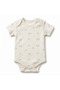 100% Organic Cotton, 2-Piece Strap Bodysuit, Baby Bodysuit, Unisex Lamb Embroidered & Patterned Soft Summer Bodysuit Set - 5