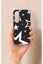 Vivo V70 Fe 5g Compatible Black Mega Star Patterned Silicone Case