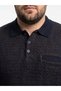 Men's Battal Polo Collar Tricot Sweater with Elastic Waist, Steel Knitting, Classic Fit - 2