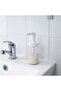 Clear Glass Foaming Soap Dispenser Bottle with White Pump, Refillable Container - 3