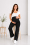 Women's Maternity Jeans, Flexible, Tummy-Wrapping, Adjustable Band, Wide Leg, Comfortable Fit Jeans - 3