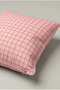 Powder Pink Fine Checkered Throw Pillow Cover 113 – Blush Grid Design 45X45 cm - 3