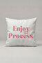 Pink Enjoy the Process Written Cushion Cover 243 – Enjoy Process Design 45X45 cm