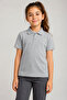 Unisex Girls Boys Polo Collar Buttoned Short Sleeve Cotton Basic T-Shirt Daily School Comfortable Cut T-Shirt - 2