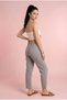 Women's 100% Cotton Elastic Waist Carrot Cut Muslin Trousers - 4