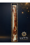 Milky Brown Marbled Cylinder Cut Skillfully Crafted Crimped Amber Prayer Beads