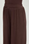 Soft Rib Straight Cut Loose Trousers Brown - 3