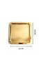 Square Gold Coffee Presentation Tray-Luxury Serving Tray 21.5 cm - 2