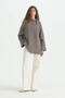 Foulard Collar Lyocell Tunic - Smoked
