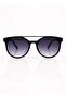 Striker Round Sunglasses for Men & Women, Black Frame with Smoke Gradient Lenses, UV400 Protection - 5