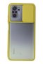 Aconcept Redmi Note 10 Case Palm Frosted Camera Sliding Silicone (204611) - Yellow