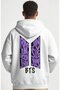 هودي قطني ممشط كبير الحجم للجنسين مطبوع عليه فرقة موسيقية من BTS - 3