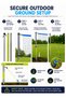 INNOV8 by Hostfull Volleyball & Badminton Play Set for Kids, 2-in-1 Outdoor Sports Set with 20 ft x 5.25 ft Net, 2 Badminton Rackets, Volleyball, 2 Shuttlecocks Garden, Park & Beach Play, Ages 5+ - 4