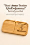 Rectangular Bamboo Two-Compartment Coffee Presentation Tray, I Was Born for You