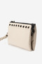 010A Real Leather Women's Strap Wallet Bag Cream - 2