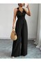 Women's Strappy Jumpsuit with Ring Detail and Cross Back - 2