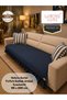 100% Cotton Linen Ruffled Sofa Cover Velora Series, Bed Runner, Decorative, Modern Design, Non-Slip, Dust-Repellent, Anti-Pilling, 90X200 cm - 4