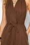 Halter Neck Dress-Brown - 8