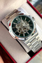 Automatic Mechanism Steel Cord 2 Year Warranty Men's Wristwatch