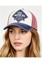 Ünise Washed Cotton Baseball Cap with Vintage Jewel Shine Print and Three-Color Ripped Detail, 6 Colors - 3