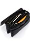 Unisex Vegan Leather Magnetic Hand Portfolio - Black - 3