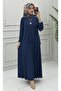Eflin Skirt Suit Navy Blue
