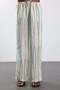Green Striped Wide Leg Pants 1118 - 6