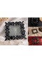 Square Buckle Shuttle Stone Colored
